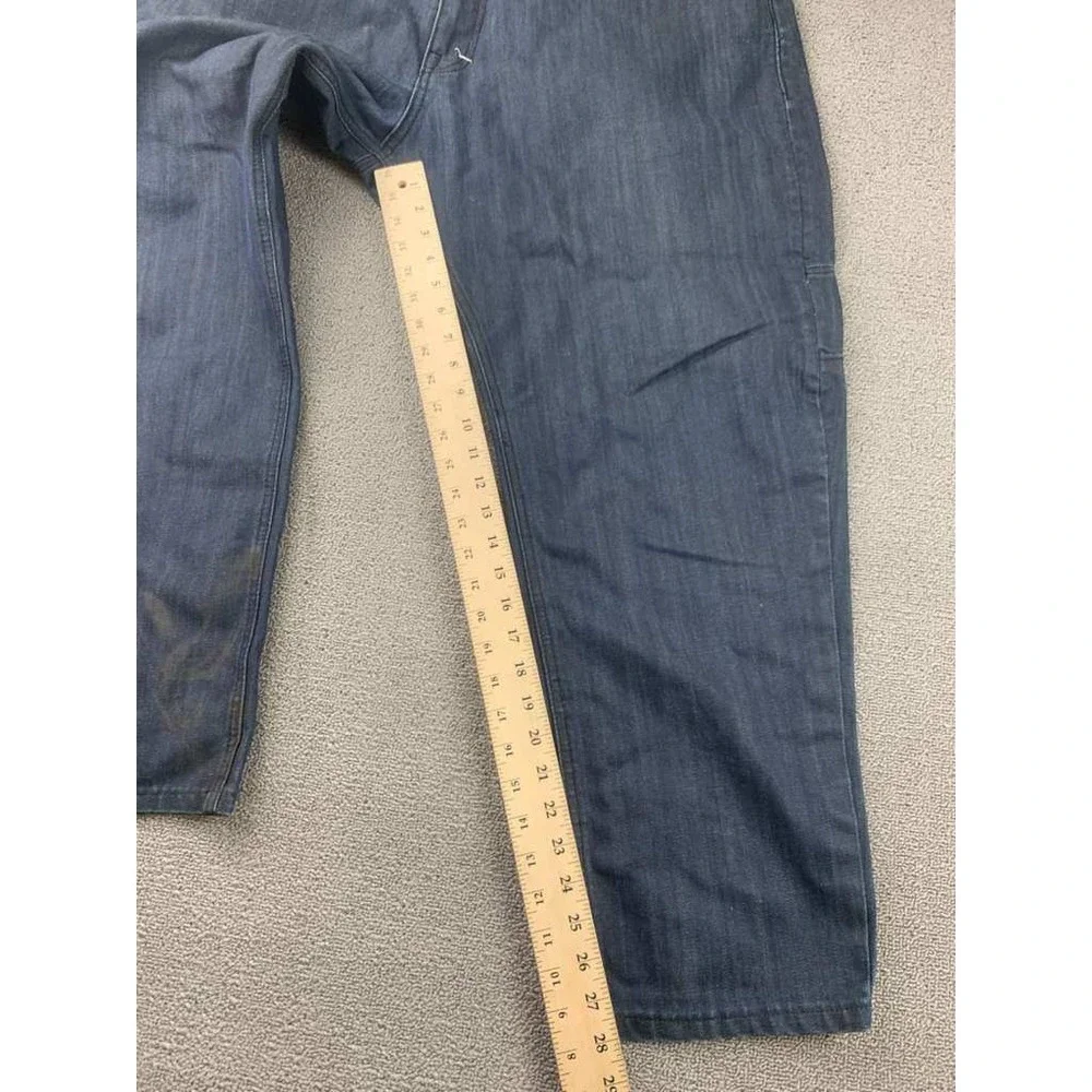 Y2K‎ Eight 732 Jeans Men 44x34 Baggy Wide Leg Denim Pants Dark Blue 100% Cotton